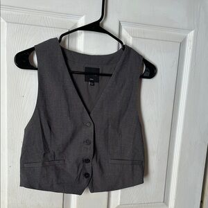 Love Tree Gray Button Down Vest